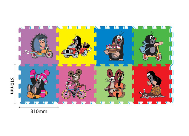 Penové puzzle krtko 30x30 8ks