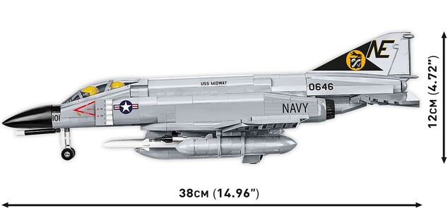 Cobi Armed Forces F-4 Phanthom II, 1:48, 703 k
