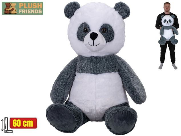 Plush Friends panda en peluche assise 0m+ 60cm