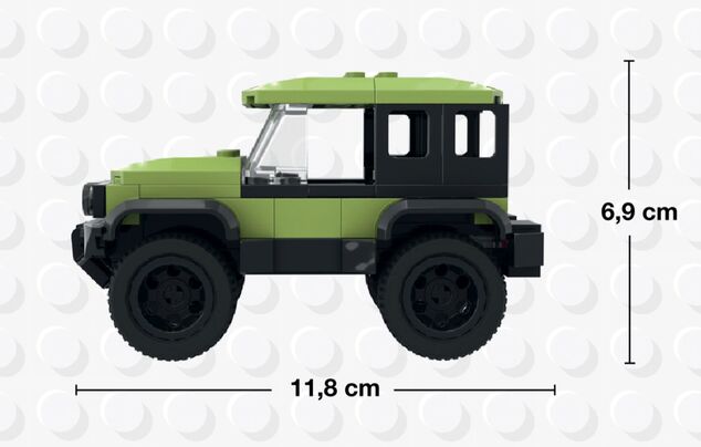 BRIXIES Plus 222.101 Off-road - terénne vozidlo zelené, 119 k