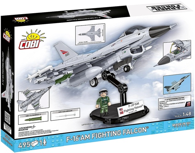 Cobi F-16 Fighting Falcon Norvegian, 500 k, 1 f