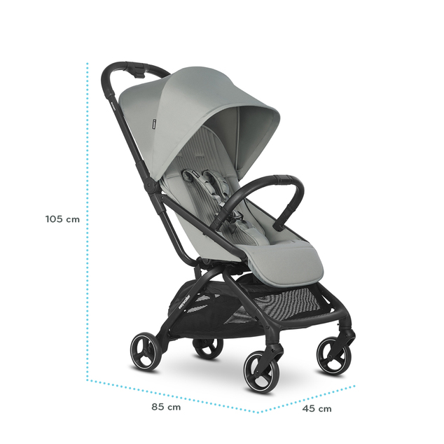 EASYWALKER Kočík kombinovaný Rockey S Pure Black