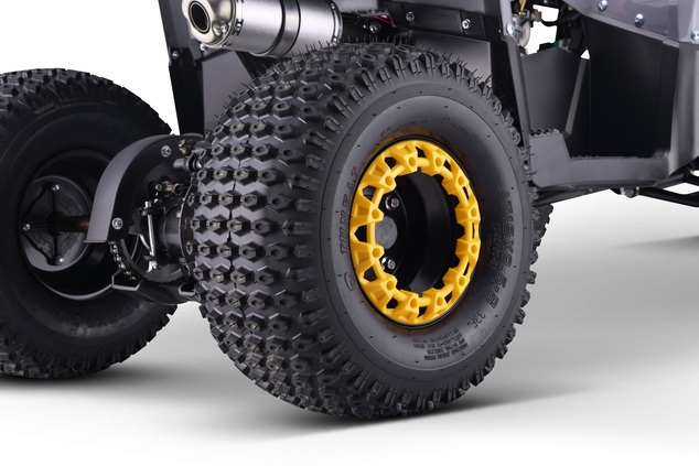 Benzínová štvorkolka pre deti Beneo Motors WARRIOR žltá - 125cm3
