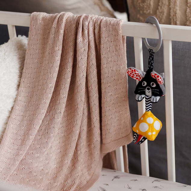 BABYONO Deka pletená bambusová Light Beige