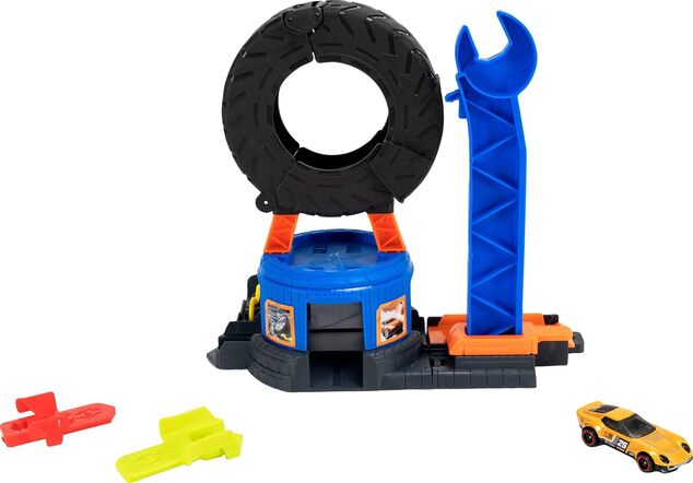 Mattel Hot Wheels City Centrum města Městský pneuservis JHL75
