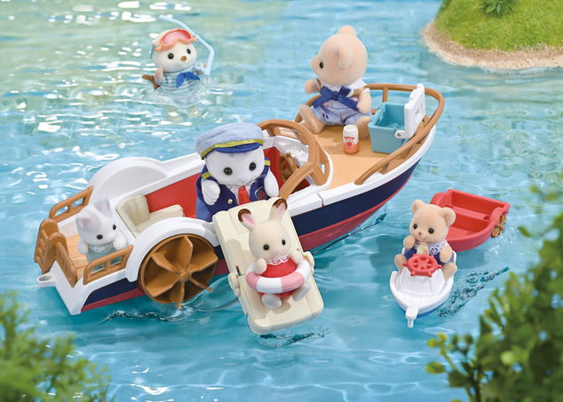 Sylvanian Families Ausflugsboot des Seemannsrobben