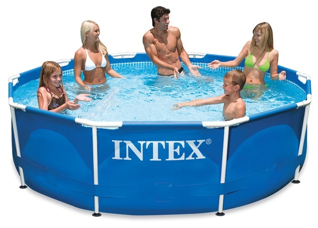 Záhradný bazén INTEX 28202 Metal Frame 305 x 76 cm kartušovou filtráciou