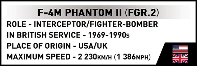Cobi 5908 Armed Forces F-4F Phantom II, 1:48, 728 k