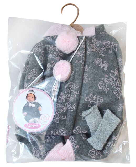 Llorens M844-04 oblečok pre bábiku bábätko NEW BORN veľkosti 43–44 cm