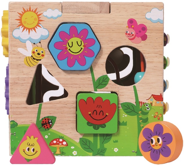 2Kids Toys Cubo motorico con labirinto Animali allegri