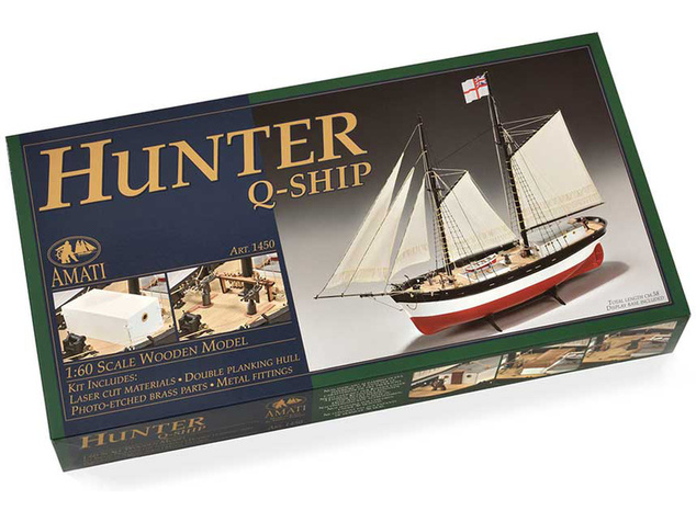 AMATI HMS Hunter škuner 1:60 kit