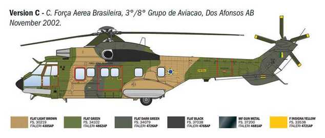 Model Kit helicóptero 91096 - AS332 Super Puma (1:72)