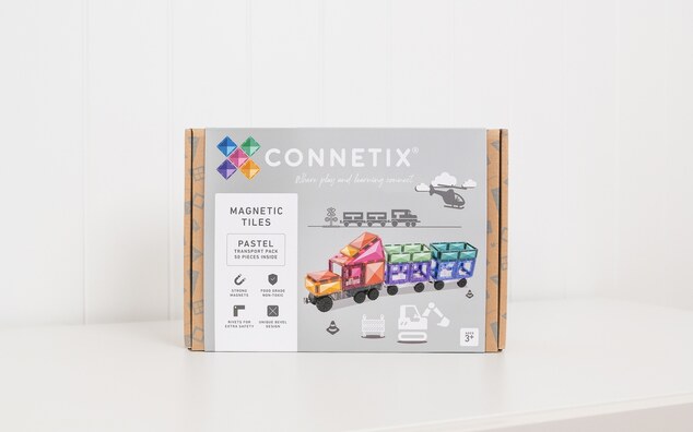 CONNETIX® Pastel Transport Pack magnetická stavebnica 50 ks