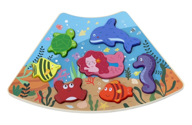 2Kids Toys Fa puzzle Kör összekapcsolható 6 az 1-ben