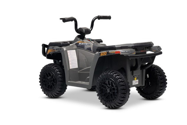 Licencovaná elektrická štvorkolka Arctic Cat 12V so zadným pohonom, sivá, LED svetlá, Líti