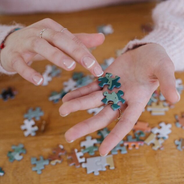Trefl Prime Puzzle 1000 UFT - Yoga, gatti e caffè: tranquillità