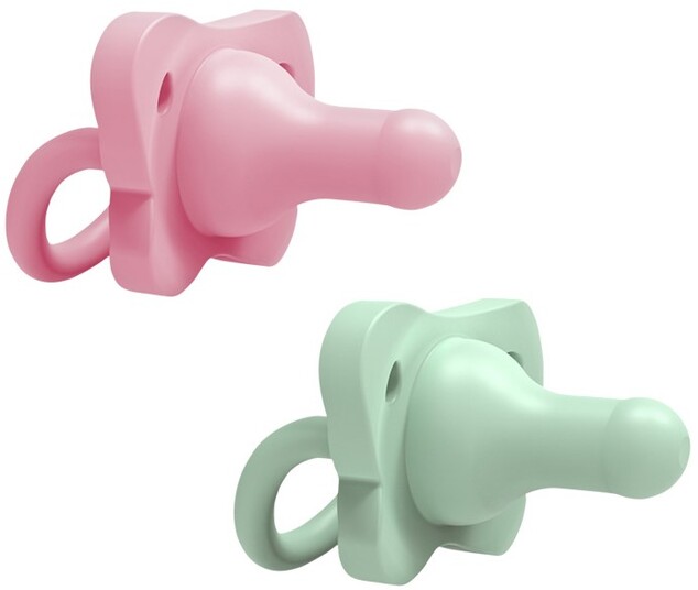 Dr.Browns HappyPaci 0-6m 2ks, ružový/zelený