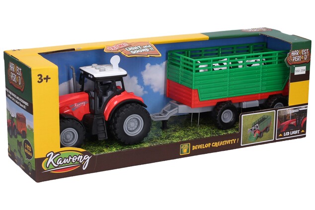 Trattore con rimorchio ed effetti 36cm
