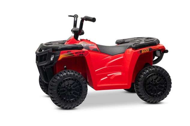 Licencovaná elektrická štvorkolka Arctic Cat 12V so zadným pohonom, červená, LED svetlá, L