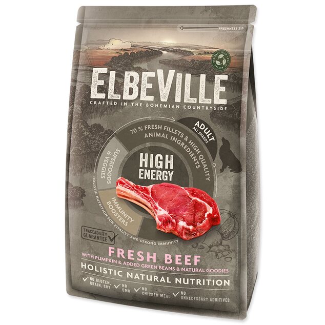 Krmivo ELBEVILLE Adult All Breeds High Energy Fresh Beef 1,4kg