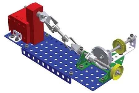 Stavebnica Merkur Elektromotor M 2.2