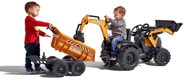 Falk Šliapací traktor 997W Case CE 580 Super N oranžový