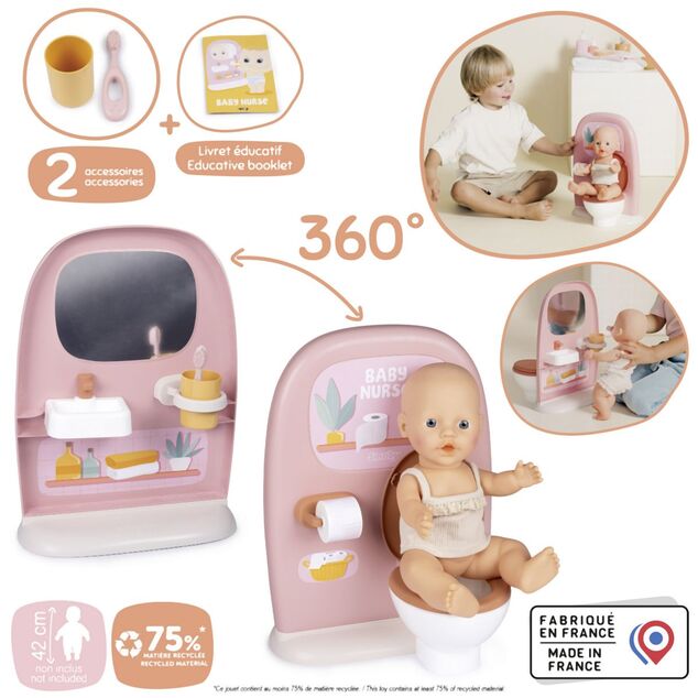 Smoby Baby Nurse Toaleta s kúpeľňou