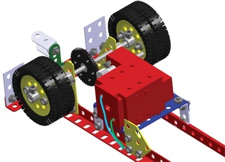 Stavebnica Merkur Elektromotor M 2.2