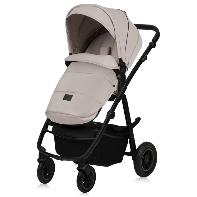 LIONELO Kočík kombinovaný Amber Plus 3v1 Beige Sand