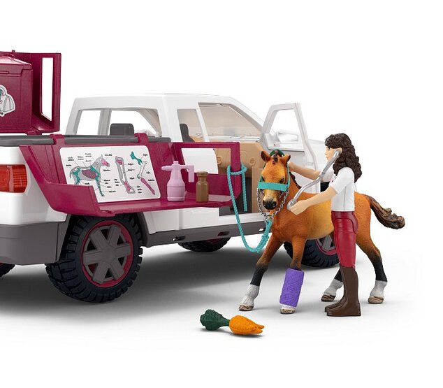 Schleich Mobiler Tierarzt mit Anhänger