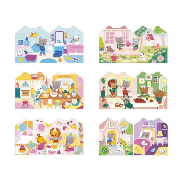 Janod Stickers Samolepky Dom 7 predlôh