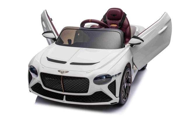 Elektrické autíčko Bentley Bacalar 12V, biele, Dvere otvárajúce sa nahor, 2.4 GHz diaľkové