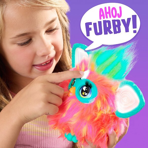 Furby koralový CZ verzia