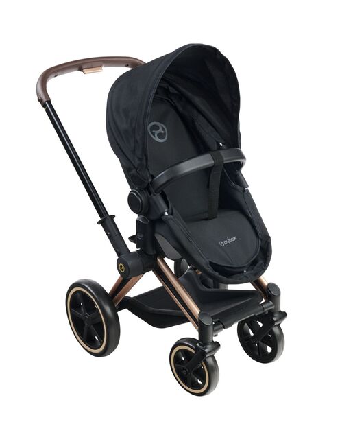 Passeggino Cybex Black 3 v1 per bambole 36-42 cm
