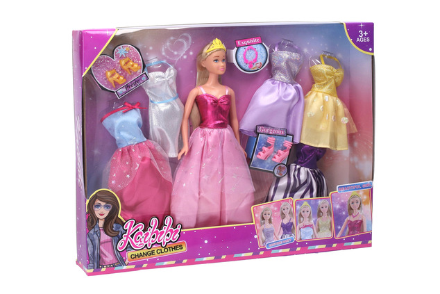 Bambola principessa e set di vestiti 30 cm