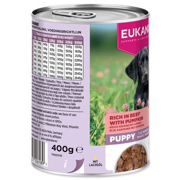 Konzerva EUKANUBA Puppy bohotá na hovädzie s tekvicou 400 g