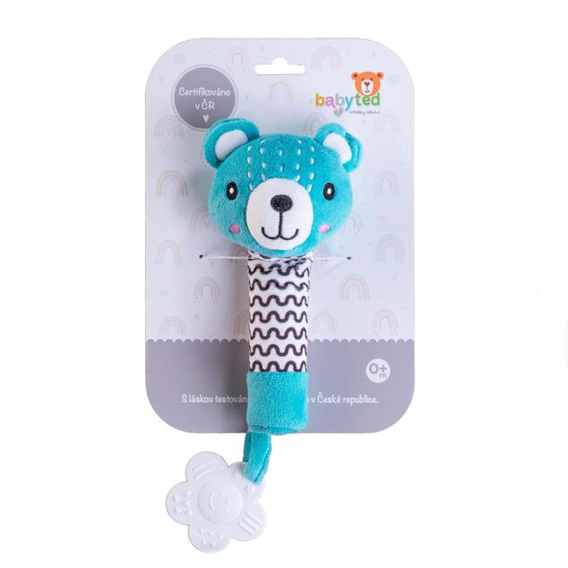 Medvedík babyted pískatko/hryzátko medveď plyš 25cm