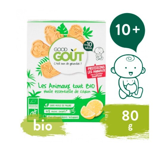 GOOD GOUT BIO Zvieratká citrónové 80 g