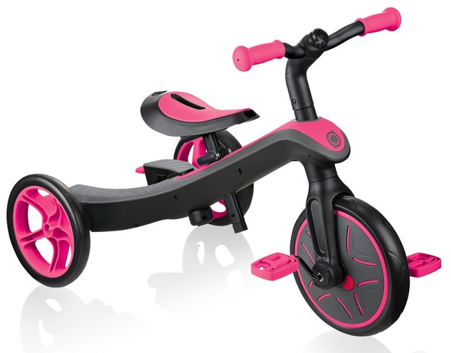 Globber Kinder-Dreirad 4in1 - Fuchsia Pink
