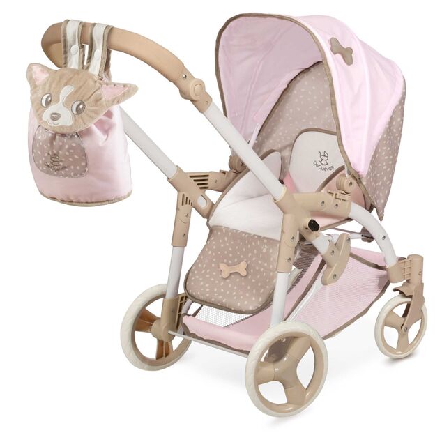 DeCuevas 81643 Klappkinderwagen für Puppen 3 in 1 mit tragbarer Tasche DIDI 2021 - 75 cm