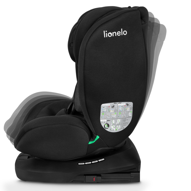 Lionelo Autosedačka Bastiaan i-Size (40-150 cm) Black Carbon