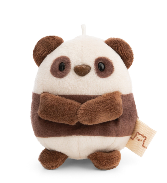 NICI plyš MyMochi Panda Kono 8 cm v kostýme popcorn s čokoládou, set darčekové bal.