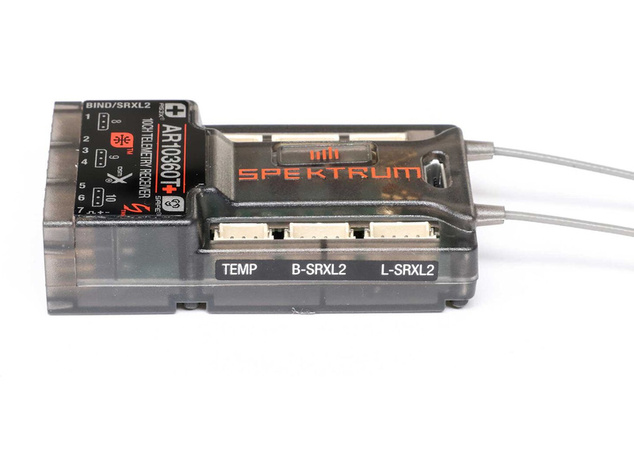 Receptor Spektrum AR10360T+ 10CH AS3X+ con telemetría