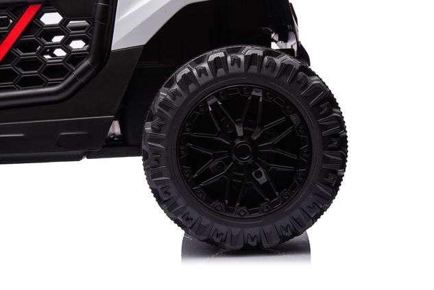 Elektrické autíčko UTV Small 12V, biele, Pohon zadných kolies, 12V batéria