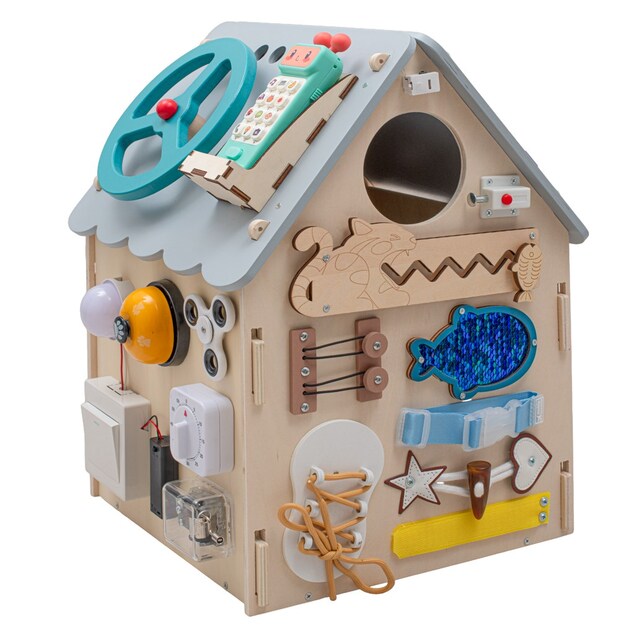 Activity Board Căsuță LED Montessori Baby Mix