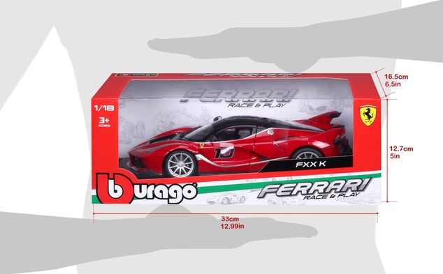 Bburago 1:18 Ferrari TOP FXX K Rot