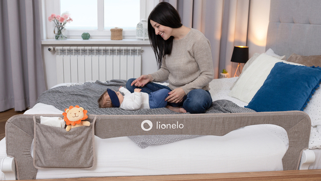 LIONELO Detská zábrana Eva Grey Melange
