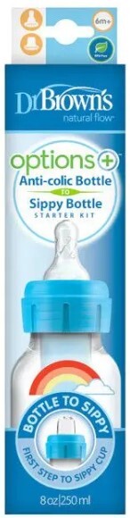 Dr.Browns Trinkflasche 2in1 blau mit Mundstück (SB8192-P3)