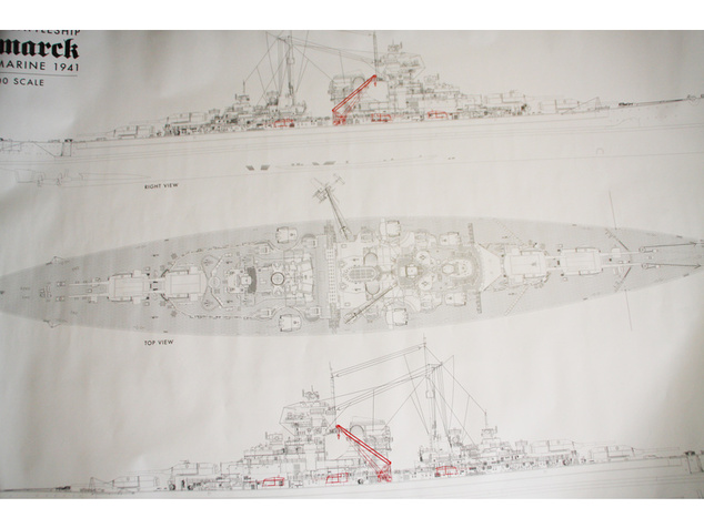 AMATI Bismarck 1939 1:200 kit