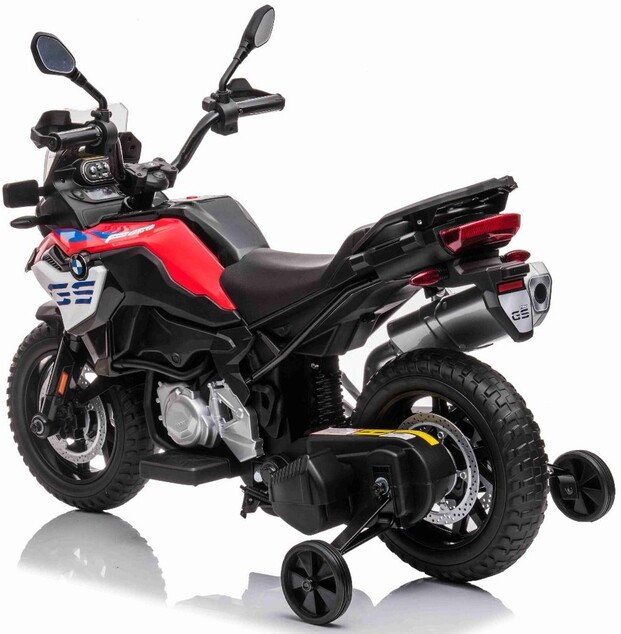 Elektromotorrad BMW F850 GS, lizenziert, 12-V-Batterie, weiche EVA-Räder, 2 x 35-W-Motor